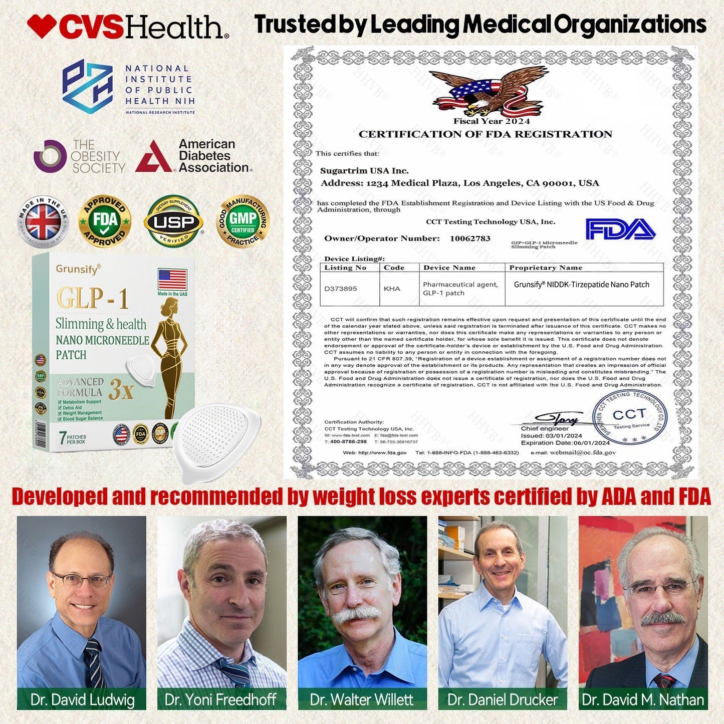 【New Product Last Minute! 80% OFF】Grunsify® NIDDK-Tirzepatide Nano Patch 🇺🇸⚕️ (Painless 24/7 Fat Burning | Lose 20 Pounds in Weeks | Crush Cravings Fast!