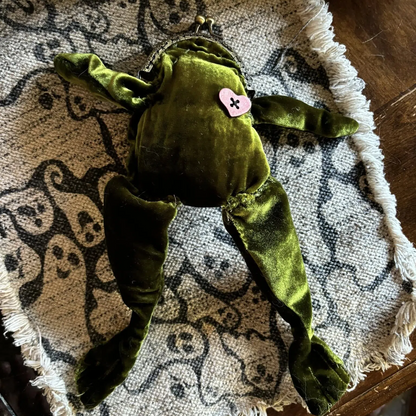 TAILEDEN™🐸👛Velvet, Frog Coin Purse