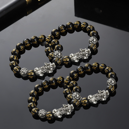 🔥🎉DIYSTAR Pi Xiu Obsidian Bracelet – Unlock Wealth & Attract Good Fortune