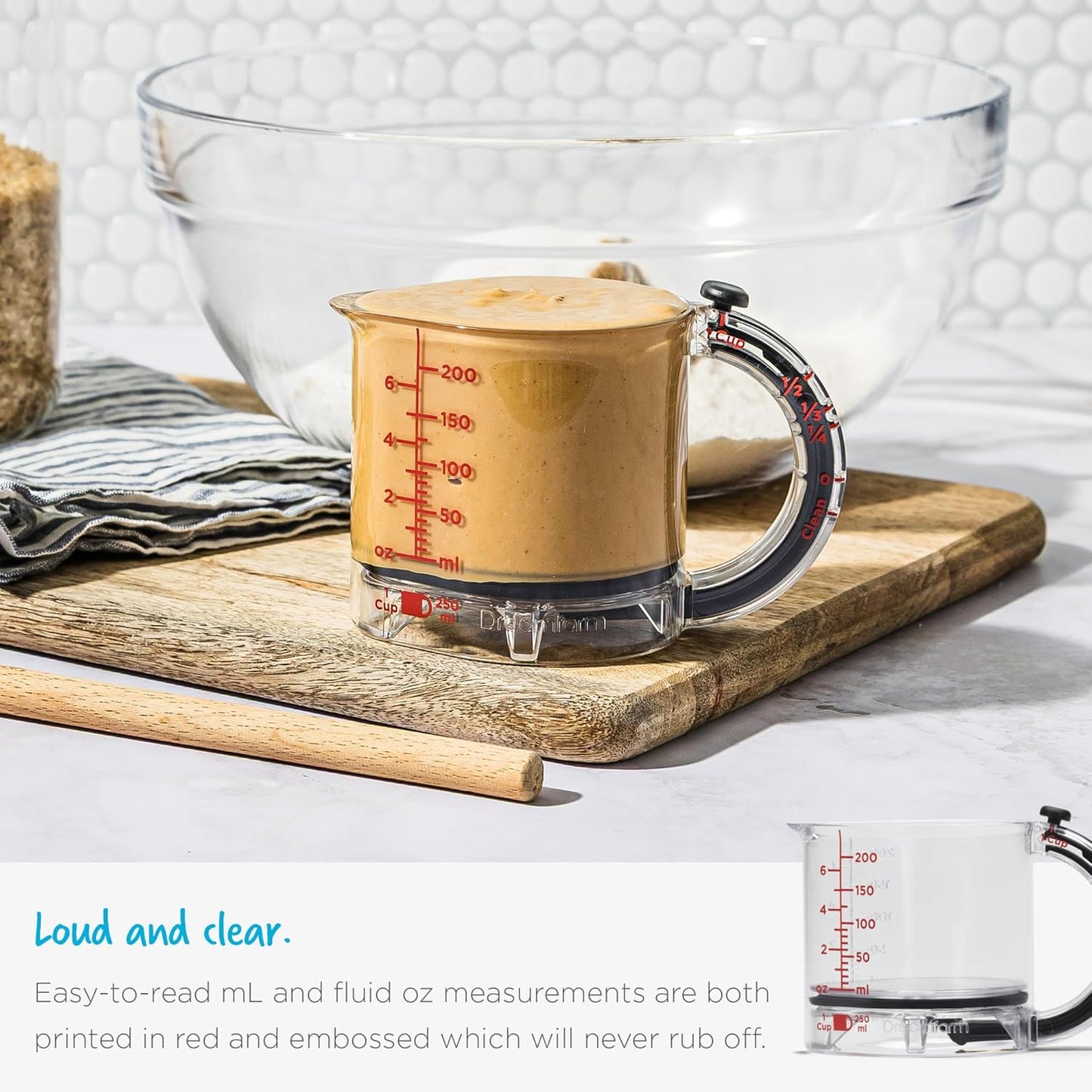 QIAWI ™4-in-1 Adjustable Measuring Cup