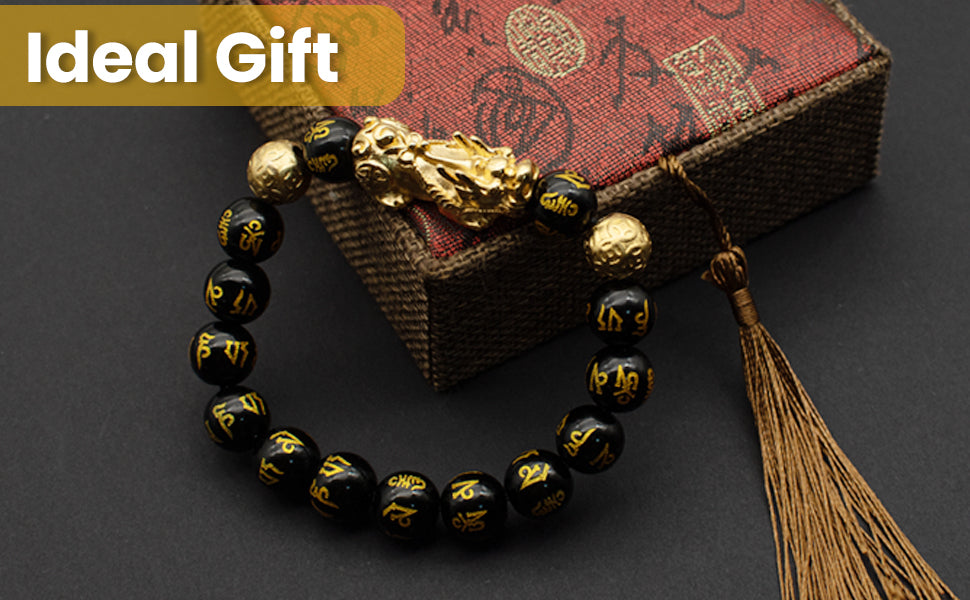 🔥🎉DIYSTAR Pi Xiu Obsidian Bracelet – Unlock Wealth & Attract Good Fortune