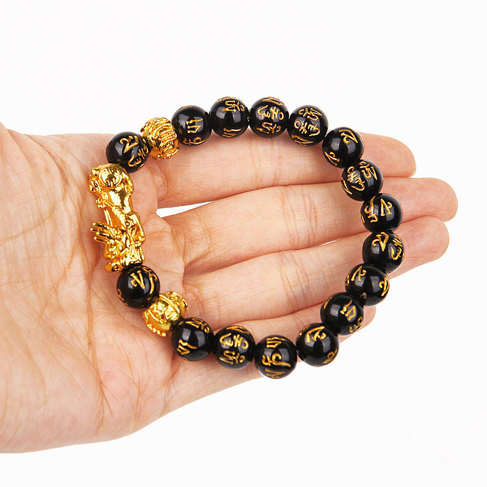 🔥🎉DIYSTAR Pi Xiu Obsidian Bracelet – Unlock Wealth & Attract Good Fortune