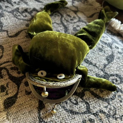 TAILEDEN™🐸👛Velvet, Frog Coin Purse