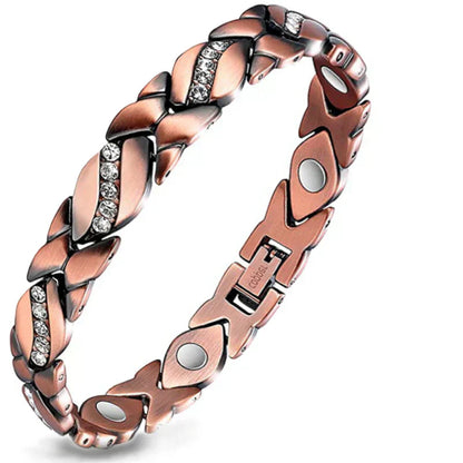 🔥 60% OFF – Last 3 Hours! ⏰ TAILEDEN® Magnetic Copper Bracelet for Women | Pure Copper + 3800 Gauss Magnets