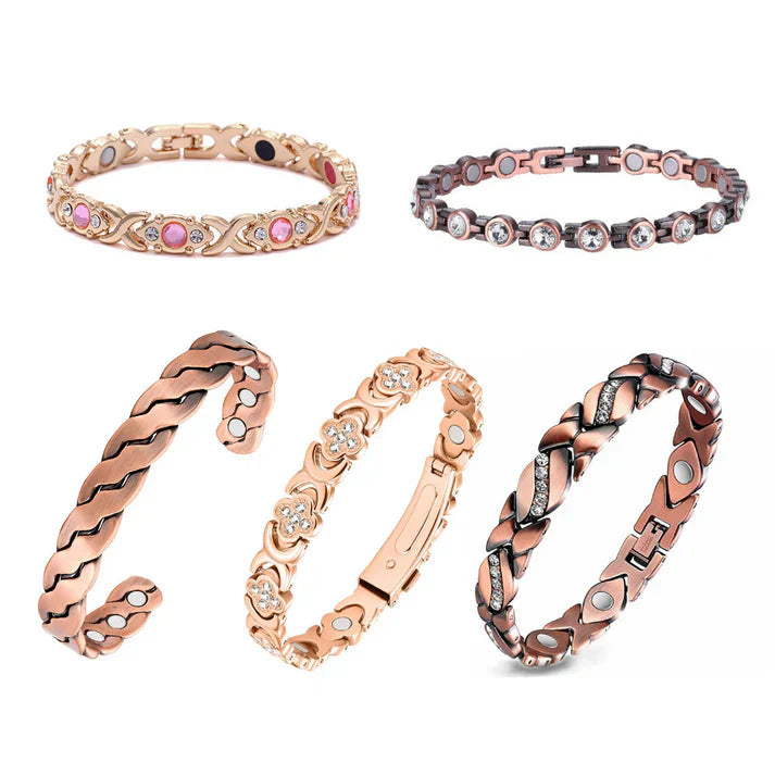 🔥 60% OFF – Last 3 Hours! ⏰ TAILEDEN® Magnetic Copper Bracelet for Women | Pure Copper + 3800 Gauss Magnets